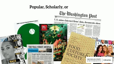 Thumbnail for Popular, Scholarly, or Trade?