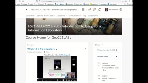 Thumbnail for Week 14 Notes (FS21 GEO 221LAB, section 730)