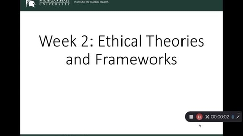 Thumbnail for entry OST 825 Gifford: Wk 2 Ethical Theories and Frameworks: Normative Ethics