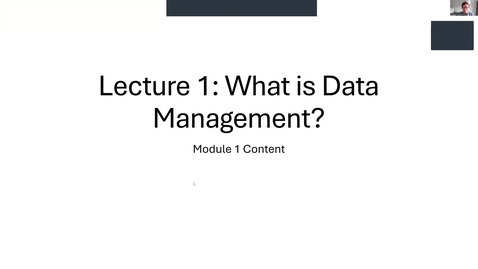 Thumbnail for Module 1 Lecture