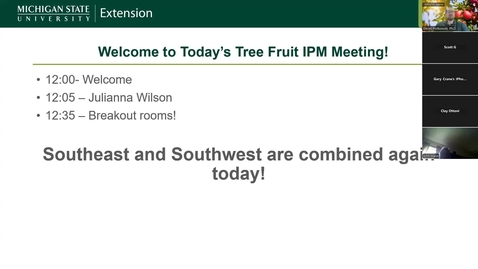 Thumbnail for Tree Fruit IPM Update for Southern Michigan June 25,  2025