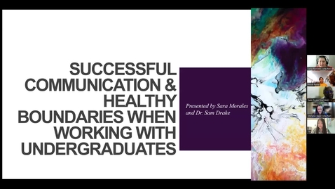 Thumbnail for entry Successful Communication and Healthy Boundaries