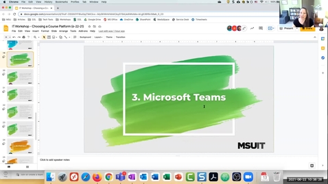 Thumbnail for entry Choosing a Course Platform: MS Teams