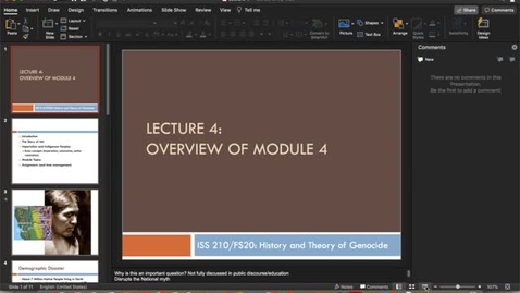 Thumbnail for entry Lecture 4 - Part 1