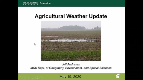 Thumbnail for entry Agricultural weather forecast for May 19, 2020