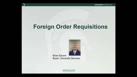Thumbnail for entry International Research II: Foreign Order Requisitions (B. Szpont)