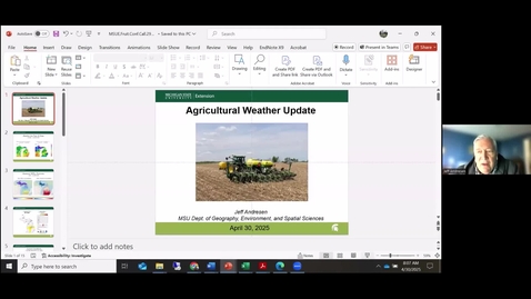 Thumbnail for Agricultural Weather Update - April 30, 2025