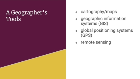 Thumbnail for A Geographer's Tools