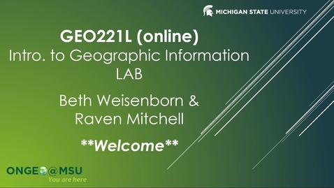 Thumbnail for entry Instructor Introduction: Beth Weisenborn (SS22 GEO 221LAB, section 730)
