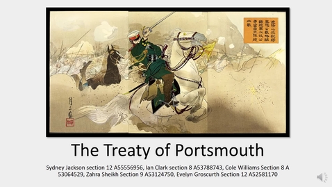 Thumbnail for entry DH project-- Treaty of Portsmouth