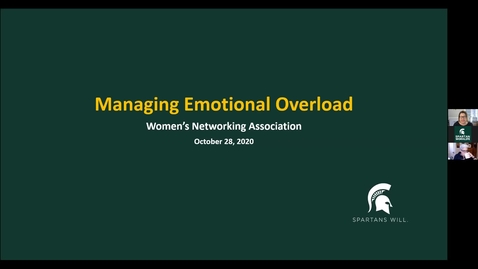 Thumbnail for entry WNA: Managing Emotional Overload (Lisa Laughman)