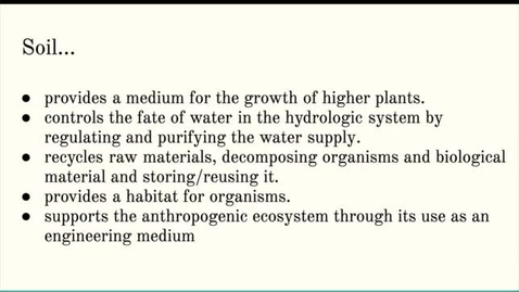 Thumbnail for ISS310: Soil Use &amp; Misuse
