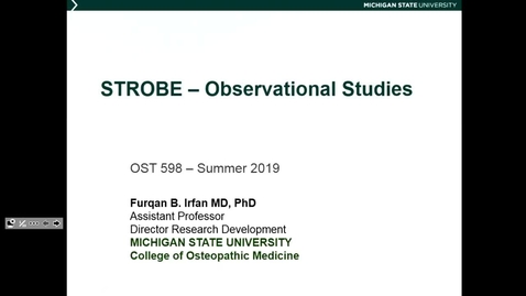 Thumbnail for OST598 STROBE for Observational Studies