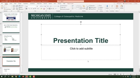Thumbnail for Recording in PowerPoint