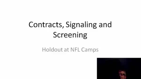 Thumbnail for entry contracts, screening, and signalling