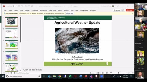 Thumbnail for entry Agricultural Weather Update - April 9, 2024