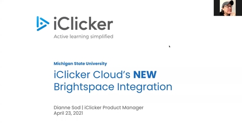 Thumbnail for entry IT Virtual Workshop - iClicker Mini-Session: D2L Integration