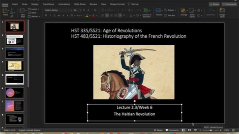 Thumbnail for entry Lecture 2.3/Week 6: The Haitian Revolution