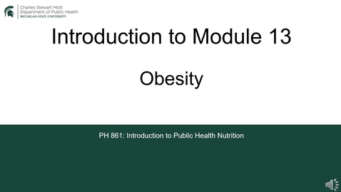 Thumbnail for PH861 Module 13 Introduction