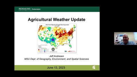 Thumbnail for entry Agricultural Weather Update - June 13, 2023