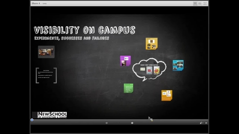 Thumbnail for entry Visibility on Campus: Experiments, Successes and Failures