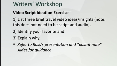 Thumbnail for entry Session11_LectureVids_FinalWritersWorkshop