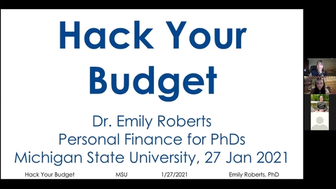 Thumbnail for Hack Your Budget webinar