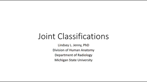 Thumbnail for entry Joint Classifications Fall 2020