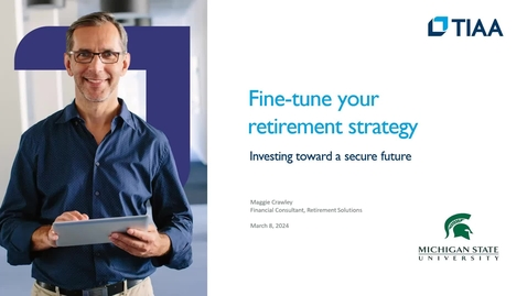 Thumbnail for entry Financial Fridays:  Fine-tune Your Retirement Strategy - Investing Toward a Secure Future