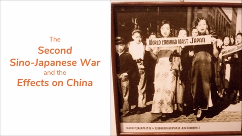 Thumbnail for entry ISS330B - Section 003 - The Second Sino-Japanese War