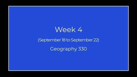 Thumbnail for entry GEO330: Week 4: Megalopolis and the Reflection