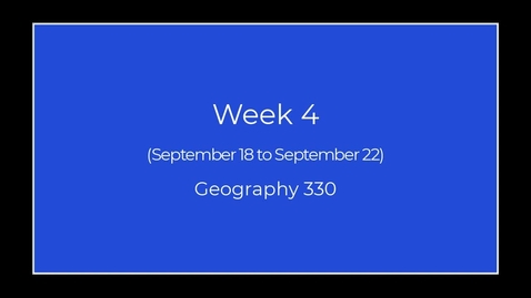 Thumbnail for GEO330: Week 4: Megalopolis and the Reflection
