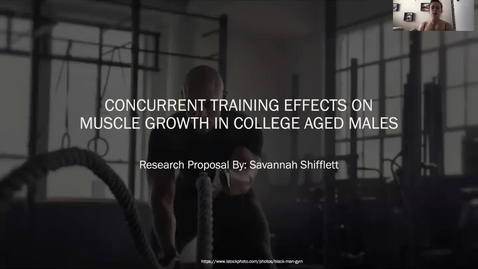 Thumbnail for KIN 371 Shifflett Research Proposal Presentation