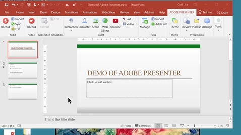 Thumbnail for Demonstration of Creating and Editing a Presentation