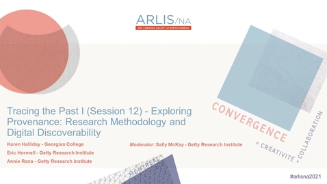 Thumbnail for Exploring Provenance: Research Methodology and Digital Discoverability