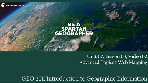 Thumbnail for GEO 221, Video Lecture: Unit 07, Lecture 03, Video 02