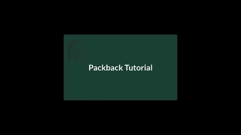 Thumbnail for Packback Tutorial