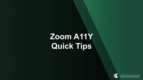 Thumbnail for entry Zoom Quick Tips Training