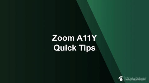 Thumbnail for Zoom Quick Tips Training