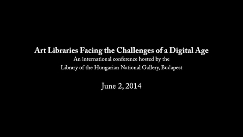 Thumbnail for entry On Digitally Archiving and Documenting Contemporary Art in an Online Database