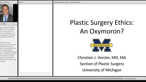 Thumbnail for entry Plastic Surgery Ethics: An Oxymoron?