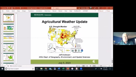 Thumbnail for entry Agricultural Weather Update - July 5, 2023