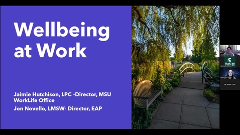 Thumbnail for entry Encore Presentation: Workplace Wellbeing