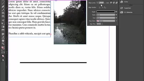 Thumbnail for EBM InDesign Basics pt6 stroke