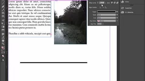 Thumbnail for entry EBM InDesign Basics pt6 stroke