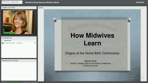 Thumbnail for entry How Midwives Learn: Origins of the Home Birth Controversy