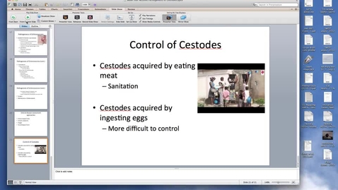 Thumbnail for WEEK-FOUR-PATHOGENESIS-OF-CESTODES-HM-881