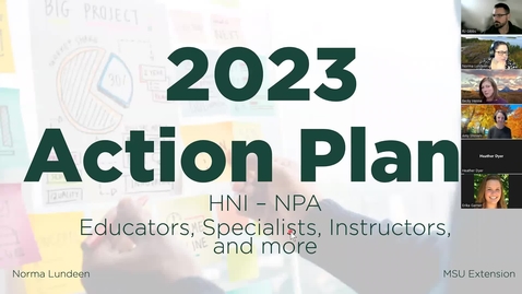 Thumbnail for entry 2023 Action Plans - HNI, NPA Ed, Spec, Instr, etc.