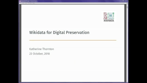 Thumbnail for entry Wikidata for Digital Preservation