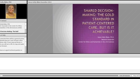 Thumbnail for entry Shared Decision-Making: The Gold Standard in Patient-Centered Care, But is it Achievable?